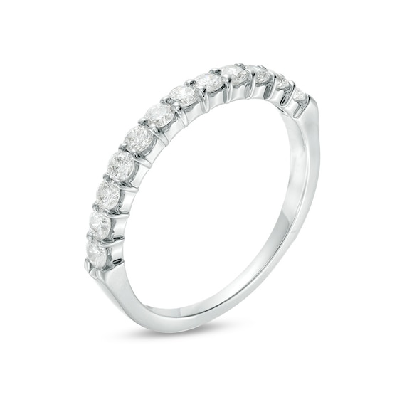 Previously Owned - 1/2 CT. T.w. Diamond Prong Band in 14K White Gold