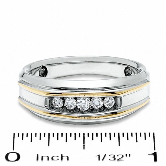 Previously Owned - 1/4 CT. T.w. Diamond Artisan Ring in 10K Two-Tone Gold