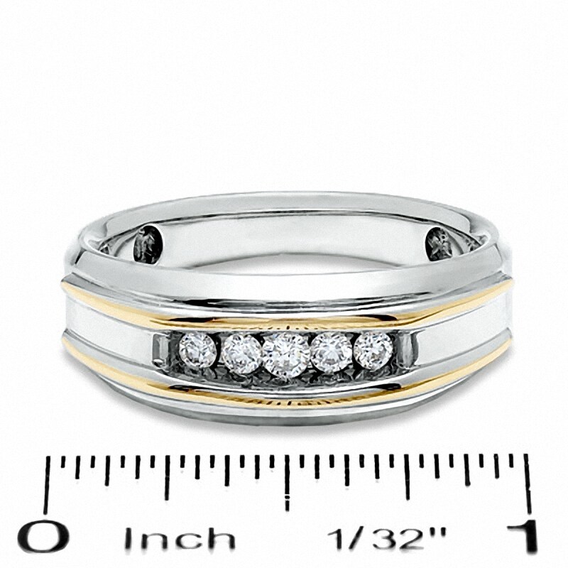 Main Image 2 of Previously Owned - 1/4 CT. T.W. Diamond Artisan Ring in 10K Two-Tone Gold