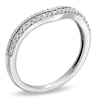 Thumbnail Image 2 of Previously Owned - 1/5 CT. T.W. Diamond Double Row Contour Wedding Band in 14K White Gold