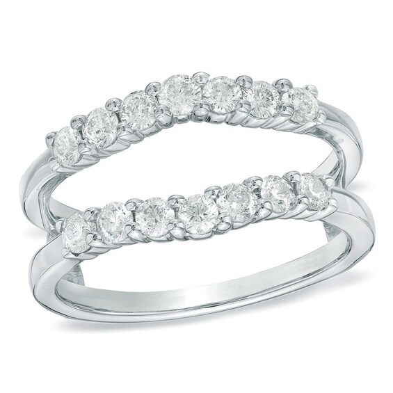 Previously Owned - Celebration LuxÂ® 3/4 CT. T.w. Diamond Solitaire Enhancer in 18K White Gold (I/Si2)