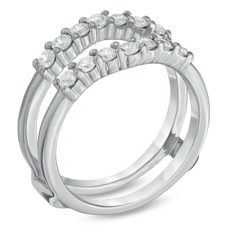 Main Image 2 of Previously Owned - Celebration Lux® 3/4 CT. T.W. Diamond Solitaire Enhancer in 18K White Gold (I/SI2)