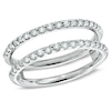 Thumbnail Image 1 of Previously Owned - 1/2 CT. T.W. Diamond Open Solitaire Enhancer in 14K White Gold