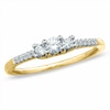 Thumbnail Image 1 of Previously Owned - 1/3 CT. T.W. Diamond Three Stone Ring in 10K Gold