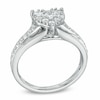 Thumbnail Image 2 of Previously Owned - 3/4 CT. T.W. Diamond Heart Cluster Ring in 10K White Gold