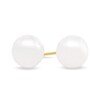 Thumbnail Image 1 of Previously Owned-8.0-8.5mm Akoya Cultured Pearl Stud Earrings in 14K Gold