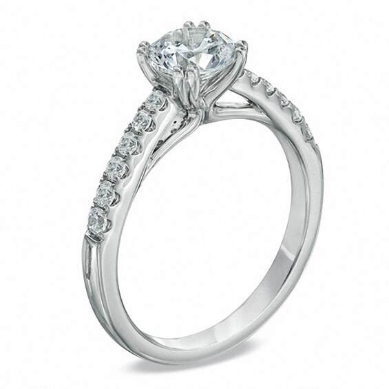 Previously Owned - Celebration Fireâ¢ 1-1/4 CT. T.w. Diamond Engagement Ring in 14K White Gold (H-I/Si1-Si2)