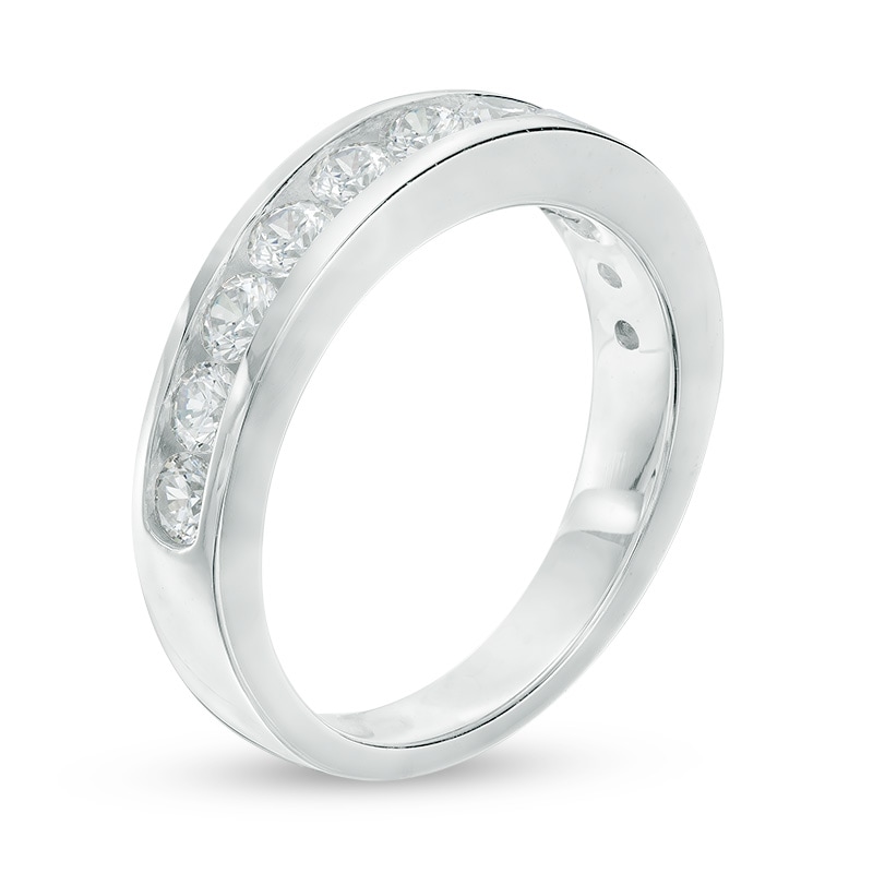 Main Image 2 of Previously Owned - Celebration Ideal 1 CT. T.W. Diamond Anniversary Band in 14K White Gold (I/I1)