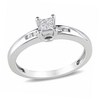 Thumbnail Image 1 of Previously Owned - 1/8 CT. T.W. Quad Princess-Cut Diamond Promise Ring in Sterling Silver