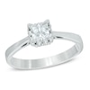 Thumbnail Image 1 of Previously Owned - 1/3 CT. T.W. Princess-Cut Diamond Frame Engagement Ring in 14K White Gold (I/I1)