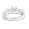 Thumbnail Image 3 of Previously Owned - 2-3/4 CT. T.W. Princess-Cut Diamond Past Present Future® Bridal Set in 14K White Gold