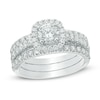 Thumbnail Image 1 of Previously Owned - 1-3/4 CT. T.W. Diamond Frame Three Piece Bridal Set in 14K White Gold