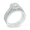 Thumbnail Image 2 of Previously Owned - 1-3/4 CT. T.W. Diamond Frame Three Piece Bridal Set in 14K White Gold