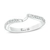 Thumbnail Image 1 of Previously Owned - Ever Us® 1/8 CT. T.W. Diamond Contour Band in 14K White Gold