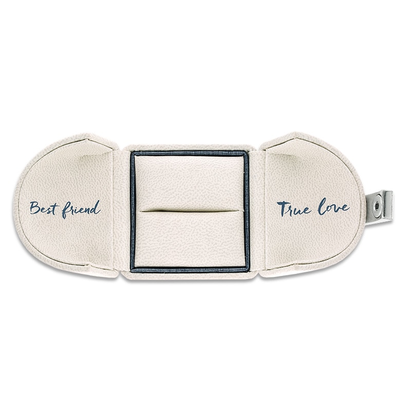 Main Image 4 of Previously Owned - Ever Us® 1/8 CT. T.W. Diamond Contour Band in 14K White Gold