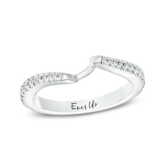 Previously Owned - Ever UsÂ® 1/4 CT. T.w. Diamond Contour Band in 14K White Gold