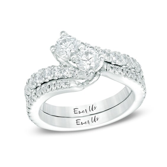 Previously Owned - Ever UsÂ® 1/4 CT. T.w. Diamond Contour Band in 14K White Gold