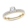 Thumbnail Image 1 of Previously Owned - 3/4 CT. T.W. Diamond Bridal Set in 14K Gold
