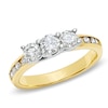 Thumbnail Image 1 of Previously Owned - 1 CT. T.W. Diamond Past Present Future® Engagement Ring in 10K Gold