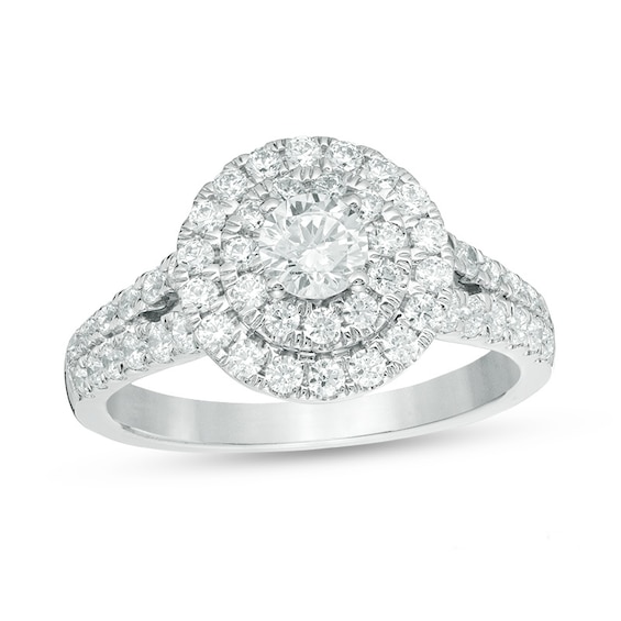 Previously Owned - Love's Destiny by Peoples 1-1/4 CT. T.w. Diamond Engagement Ring in 14K White Gold