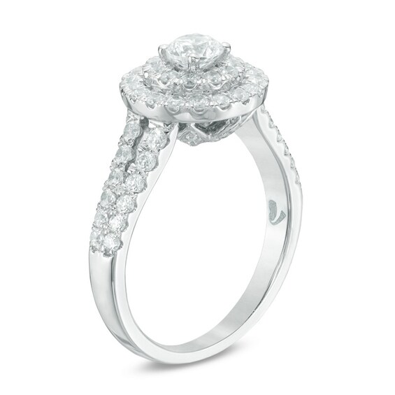 Previously Owned - Love's Destiny by Peoples 1-1/4 CT. T.w. Diamond Engagement Ring in 14K White Gold