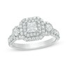 Thumbnail Image 1 of Previously Owned - Love's Destiny by Zales 1-1/2 CT. T.W. Princess-Cut Diamond Engagement Ring in 14K White Gold
