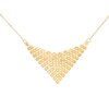 Thumbnail Image 1 of Previously Owned - Made in Italy Diamond-Cut Triangle Mesh Necklace in 14K Gold - 18.25"