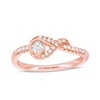 Thumbnail Image 1 of Previously Owned - Interwoven™ 1/10 CT. T.W. Diamond Ring in 10K Rose Gold