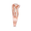 Thumbnail Image 3 of Previously Owned - Interwoven™ 1/5 CT. T.W. Diamond Promise Ring in 10K Rose Gold