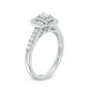 Thumbnail Image 2 of Previously Owned - 1/2 CT. T.W. Emerald-Cut Diamond Double Frame Engagement Ring in 14K White Gold