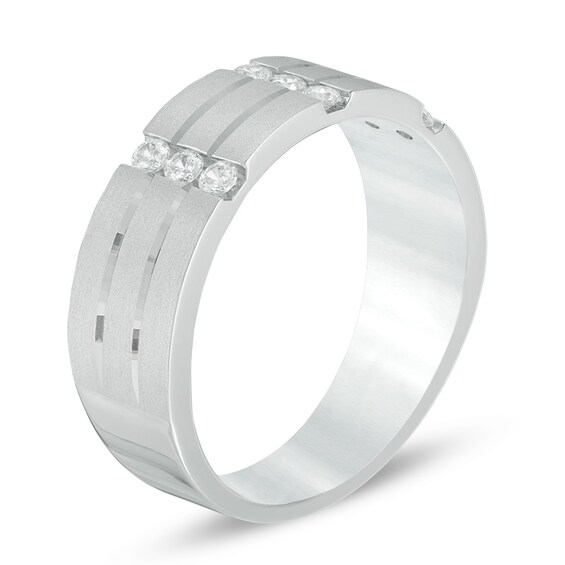 Previously Owned - 1/3 CT. T.w. Diamond Nine Stone Anniversary Band in 10K White Gold