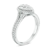 Thumbnail Image 2 of Previously Owned 1 CT. T.W. Composite Diamond Pear-Shaped Frame Engagement Ring in 14K White Gold