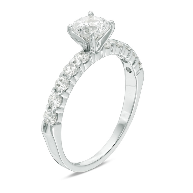 Previously Owned - 1 CT. T.W. Diamond Engagement Ring in 14K White Gold