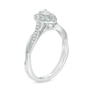 Thumbnail Image 2 of Previously Owned - 3/8 CT. T.W. Pear-Shaped Diamond Frame Twist Engagement in 10K White Gold