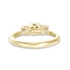 Thumbnail Image 4 of Previously Owned - 1 CT. T.W. Diamond Past Present Future® Engagement Ring in 14K Gold