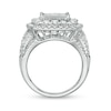 Thumbnail Image 5 of Previously Owned - 3 CT. T.W. Princess-Cut Composite Diamond Frame Multi-Row Engagement Ring in 10K White Gold