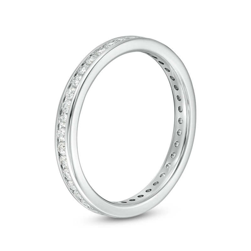 Main Image 2 of Previously Owned - 1/2 CT. T.W. Diamond Eternity Band in 14K White Gold (H/SI2)