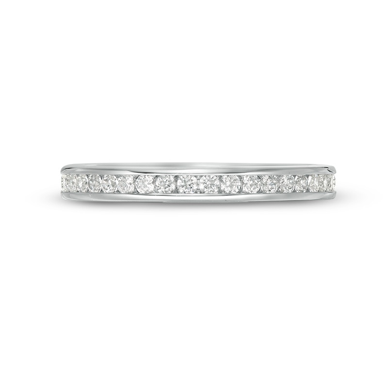 Main Image 3 of Previously Owned - 1/2 CT. T.W. Diamond Eternity Band in 14K White Gold (H/SI2)