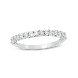 Previously Owned - 3/8 CT. T.W. Diamond Wedding Band in 10K White Gold
