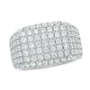 Thumbnail Image 1 of Previously Owned - 3 CT. T.W. Diamond Signet Ring in 10K White Gold