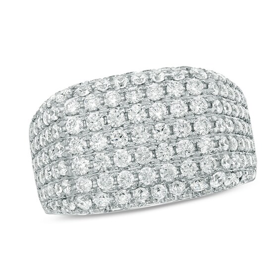 Previously Owned - 3 CT. T.w. Diamond Signet Ring in 10K White Gold
