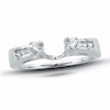 Thumbnail Image 1 of Previously Owned - 1/4 CT. T.W. Diamond Solitaire Enhancer in 14K White Gold with Channel Set Diamonds