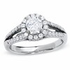 Thumbnail Image 1 of Previously Owned - 1 CT. T.W. Diamond Split Shank Engagement Ring in 14K White Gold