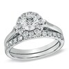 Thumbnail Image 1 of Previously Owned - 1-1/4 CT. T.W. Diamond Frame Bridal Set in 14K White Gold