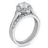 Thumbnail Image 2 of Previously Owned - 1-1/4 CT. T.W. Diamond Frame Bridal Set in 14K White Gold