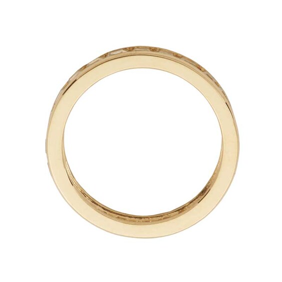 Previously Owned - Princess-Cut White Topaz Eternity Band in 10K Gold