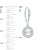 Thumbnail Image 2 of Previously Owned - 3/8 CT. T.W. Diamond Frame Drop Earrings in 10K White Gold
