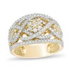 Thumbnail Image 1 of Previously Owned - 1 CT. T.W. Composite Diamond Flower Ring in 10K Gold