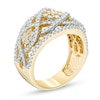 Thumbnail Image 2 of Previously Owned - 1 CT. T.W. Composite Diamond Flower Ring in 10K Gold