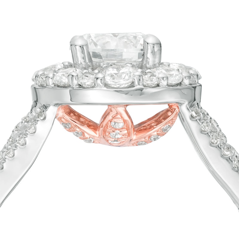 Previously Owned - Love's Destiny by Zales 1-1/2 CT. T.W. Diamond Square Engagement Ring in 14K Two-Tone Gold (I/SI2)